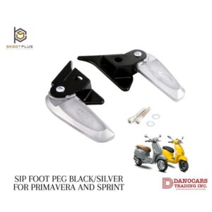 SIP Footpeg Black and Silver for Primavera and Sprint