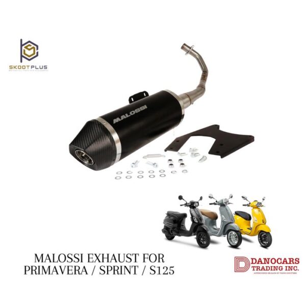 MALOSSI EXHAUST PIPE FOR PRIMAVERA,SPRINT,S125