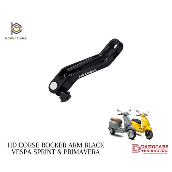 HD Corse Rocker Arm Black Vespa Sprint and Primavera